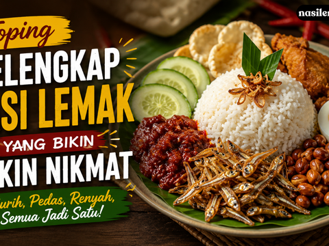 toping pelengkap nasi lemak